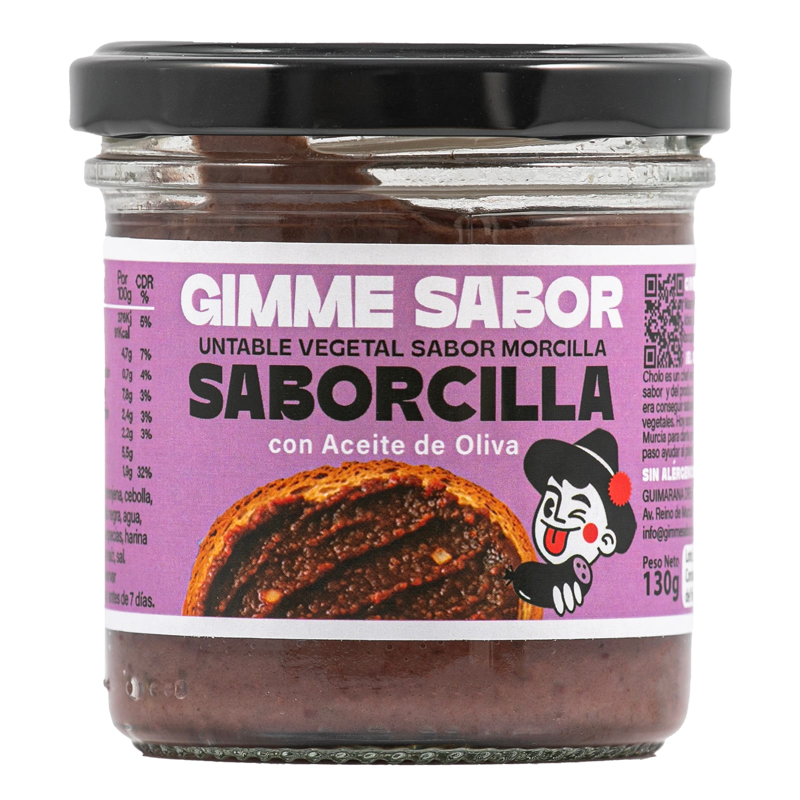 Pate vegetal sabor morcilla Gimme Sabor