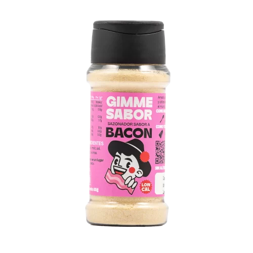 Sazonador Vegetal Sabor a Bacon Gimme Sabor en bote PET reciclado 55g