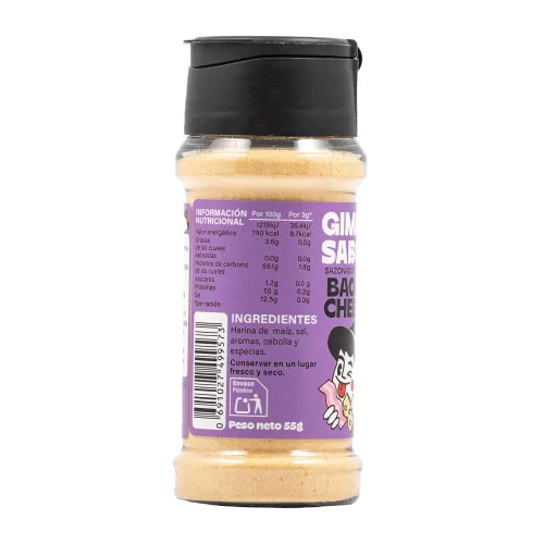 Sazonador sabor Bacon con Queso plant-based con toque ahumado Gimme Sabor bote 55g