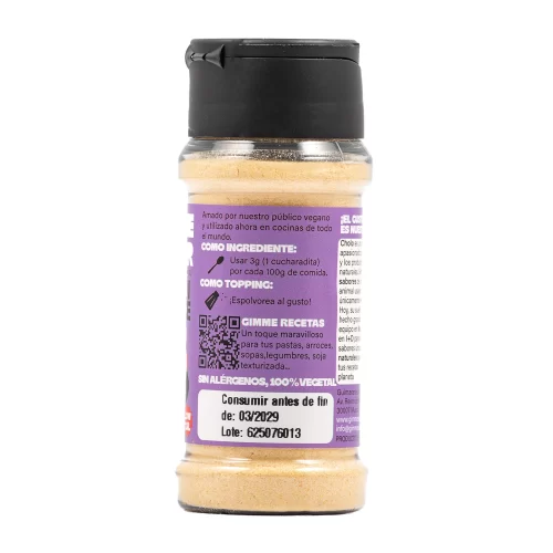 Sazonador Vegetal Sabor a Bacon y Queso Gimme Sabor bote 55g