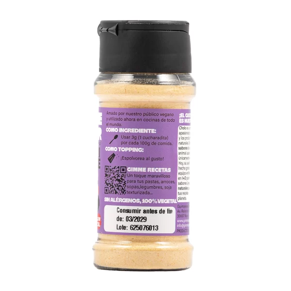 Sazonador Vegetal Sabor a Bacon y Queso Gimme Sabor bote 55g