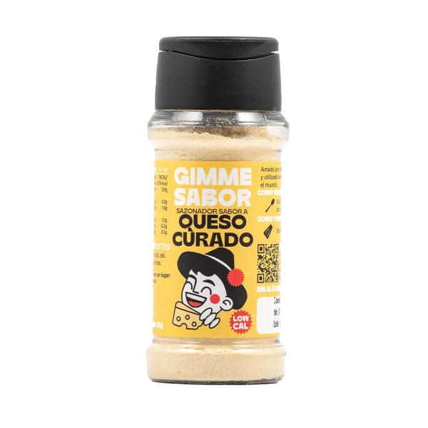 Sazonador vegetal sabor queso curado GIMME SABOR bote 55g