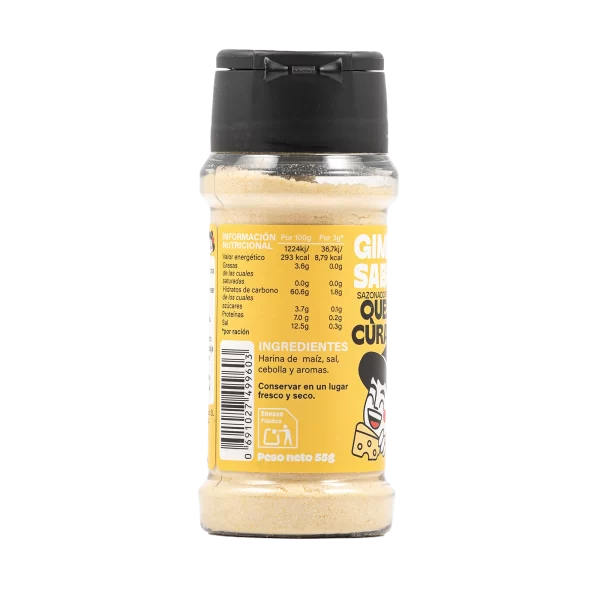 Sazonador vegetal sabor queso curado GIMME SABOR bote 55g