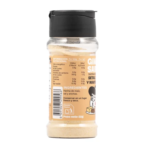 Sazonador vegetal sabor Setas, Trufa y Mantequilla Gimme Sabor bote 55g