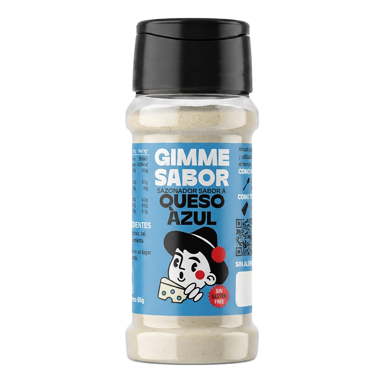Sazonador Vegetal Sabor a Queso Azul Gimme Sabor bote 55g