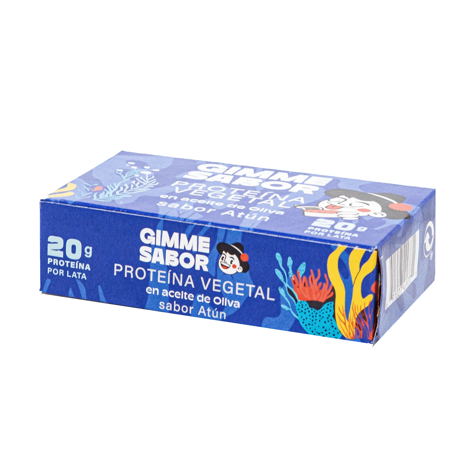 caja lateral proteína vegetal sabor atún Gimme Sabor