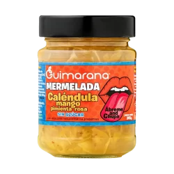 Mermelada sin azúcar calendula mango pimienta rosa - Guimarana